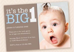 1st Birthday Invitation Message for Baby Boy Custom First Birthday Party Invitation for Boy or Girl