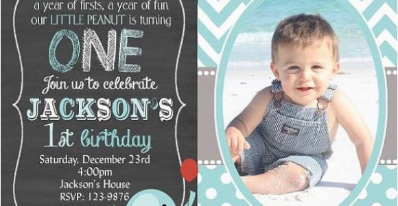 1st Birthday Invitation Message for Baby Boy Photo Invitations Birthday Bagvania Invitations Ideas
