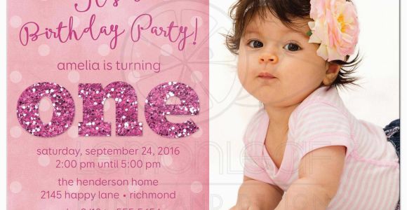 1st Birthday Invitation Message for Baby Girl 1st Birthday and Baptism Invitations 1st Birthday and