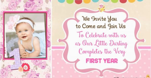 1st Birthday Invitation Sms Unique Cute 1st Birthday Invitation Wording Ideas for Kids