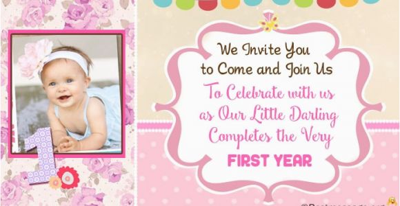 1st Birthday Invitation Sms Unique Cute 1st Birthday Invitation Wording Ideas for Kids