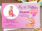 1st Birthday Invitation Templates Free Download 1st Birthday Invitation Card Template Free Download 2018