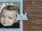 1st Birthday Invitation Wording for Baby Boy Baby Boy 1st Birthday Invitation Little Prince