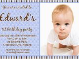 1st Birthday Invitation Wording for Baby Boy Birthday Invitations 365greetings Com