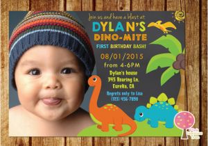 1st Birthday Invitations Boy Templates Free 15 Dinosaur Birthday Invitations Free Psd Vector Eps