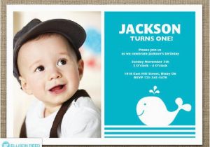 1st Birthday Invitations Boy Templates Free Whale Invitation 1st Birthday Invitation Nautical Boy