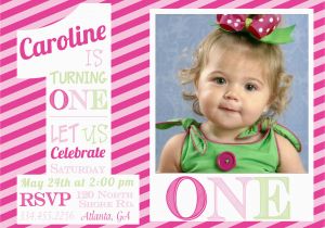 1st Birthday Invitations for Girls 1st Birthday Invitations Girl Free Template Girl 1st