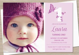 1st Birthday Invitations for Girls Girl First Birthday Invitations