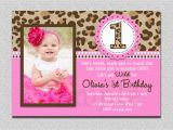 1st Birthday Invitations Free Leopard Birthday Invitation 1st Birthday Party Invitation