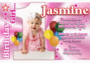 1st Birthday Invitations Girl Template Free 1st Birthday Invitations Girl Free Template Personalised