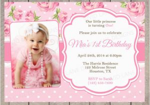 1st Birthday Invitations Girl Template Free 23 Photo Birthday Invitation Templates Psd Vector Eps