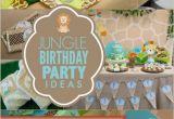 1st Birthday Jungle theme Decorations A Little Boy 39 S First Jungle Safari Birthday Party