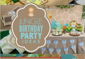 1st Birthday Jungle theme Decorations A Little Boy 39 S First Jungle Safari Birthday Party