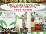1st Birthday Jungle theme Decorations Safari Jungle themed First Birthday Party Part Iii Diy