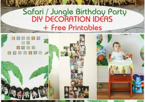 1st Birthday Jungle theme Decorations Safari Jungle themed First Birthday Party Part Iii Diy