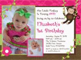 1st Birthday Monkey Invitations Monkey Birthday Invitations First Birthday Photo Invitation