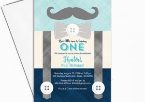 1st Birthday Mustache Invitations First Birthday Invitation Boy Mustache Birthday Party