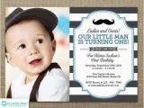 1st Birthday Mustache Invitations Little Man Invitation Mustache Invitation First Birthday