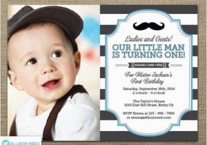 1st Birthday Mustache Invitations Little Man Invitation Mustache Invitation First Birthday