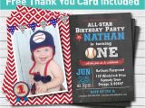 1st Birthday Party Invitations for Boys Baseball Birthday Invitation Baby Boy First 1st Birthday