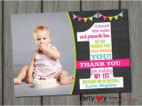 1st Birthday Photo Thank You Cards 21 Birthday Thank You Cards Free Printable Psd Eps