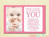 1st Birthday Photo Thank You Cards First Birthday Matching Thank You Card 4×6 the Big One Diy