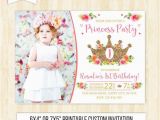 1st Birthday Princess Invitations Free Printables Princess Birthday Invitation 1st Birthday Girl Princess