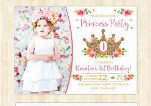 1st Birthday Princess Invitations Free Printables Princess Birthday Invitation 1st Birthday Girl Princess