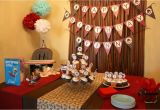 1st Birthday Table Decorating Ideas sock Monkey themed First Birthday Party Ideas