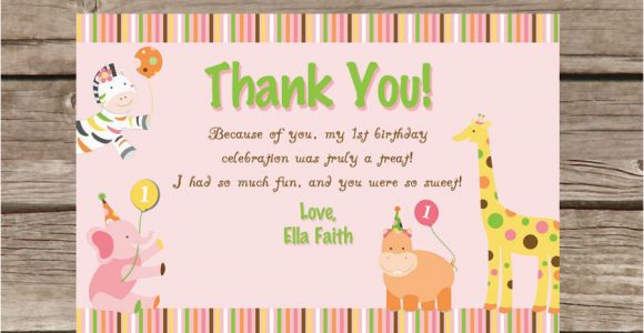 1st Birthday Thank You Card Messages 1st Birthday Thank You Quotes Quotesgram