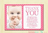 1st Birthday Thank You Card Messages First Birthday Matching Thank You Card 4×6 the Big One Diy