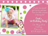 1st Year Baby Birthday Invitation Cards for Baby Birthday Invitation Card Design Pink Background