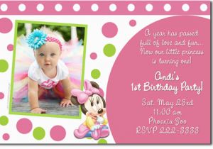 1st Year Baby Birthday Invitation Cards for Baby Birthday Invitation Card Design Pink Background