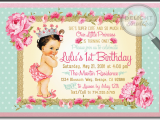 1st Year Baby Birthday Invitation Cards Vintage Princess Baby 1st Birthday Invitations Di 693
