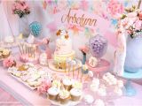 1st Year Birthday Decorations Kara 39 S Party Ideas Baby Unicorn 1st Birthday Party Kara