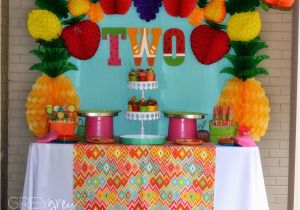 2 Year Old Birthday Decoration Ideas 2 Year Old Party Idea Fruit theme Party