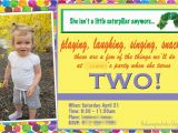 2 Year Old Birthday Invitation Sayings the Bean Sprout Notes A Very Hungry Caterpillar 2nd