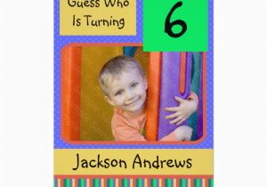 2 Year Old Boy Birthday Invitations 6 Year Old Birthday Party Invitations Boy Zazzle