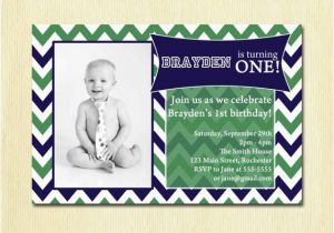 2 Year Old Boy Birthday Invitations Boy 39 S Chevron Birthday Party Invitation Baby 39 S by