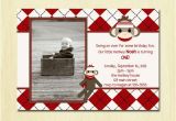 2 Year Old Boy Birthday Invitations Items Similar to sock Monkey Birthday Invitation First