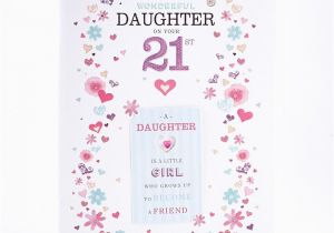 21 Birthday Cards for Daughter 21st Birthday Card for A Wonderful Daughter Card Factory