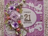 21 Birthday Cards for Daughter Handcrafted by Helen 21st Birthday Card
