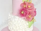 21 Birthday Flowers Celebrate with Cake Flowers and Ruffles 21st Birthday