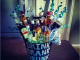 21 Birthday Gifts for Him 21st Birthday Alcohol Bouquet for Him Alcohol Glitter