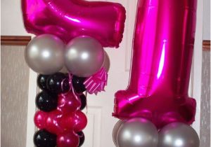 21st Birthday Balloon Decorations 21st Birthday Balloon Columns Idea 39 S Pinterest