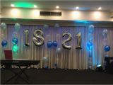 21st Birthday Balloon Decorations Numbers with Balloon Strands