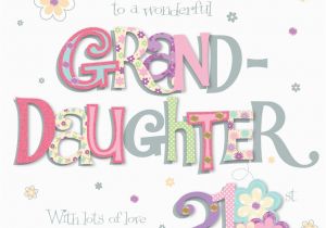 21st Birthday Card Messages for Granddaughter Granddaughter 21st Birthday Greeting Card Cards Love Kates