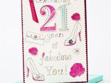 21st Birthday Cards for Her Boxed 21st Birthday Card 21 Years Of Fabulous Only 1 99