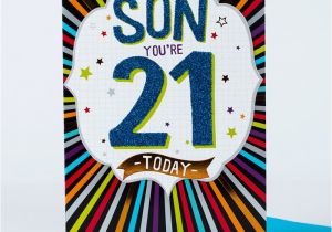 21st Birthday Cards for son 21st Birthday Card Fantastic son Only 1 29