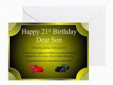 21st Birthday Cards for son 21st Birthday Card son Greeting Cards by Vigorgifts